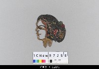 藏品(中國湖北皮影戲偶頭-旦)的圖片